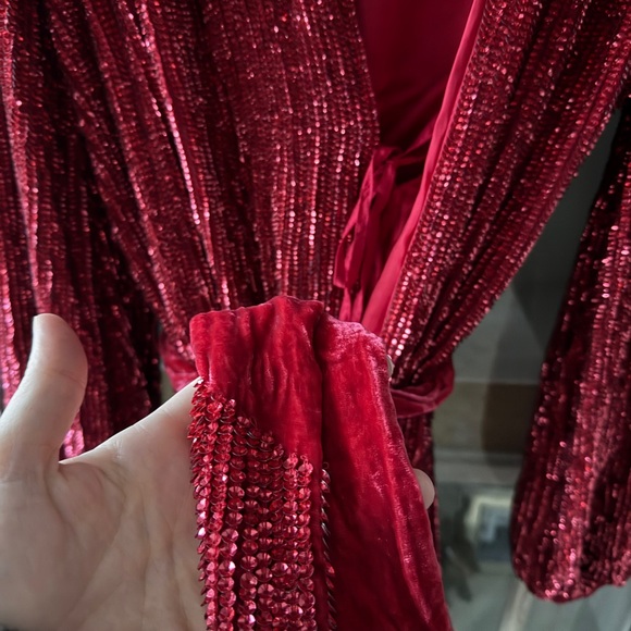 Retrofete Gabrielle Dress in Red NEW - Picture 9 of 9